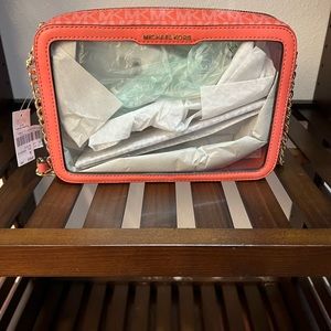 Peach and clear Michael kors